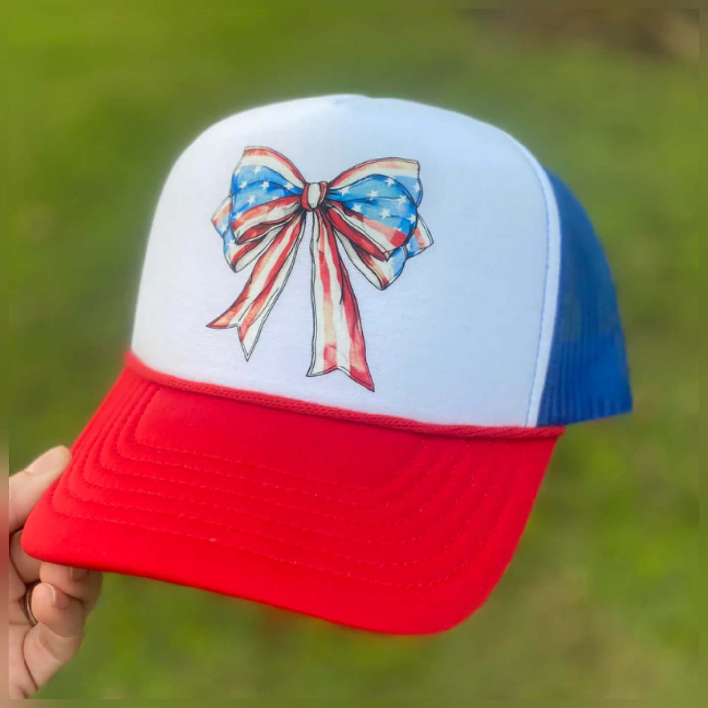 Patriotic Coquette Trucker Hat