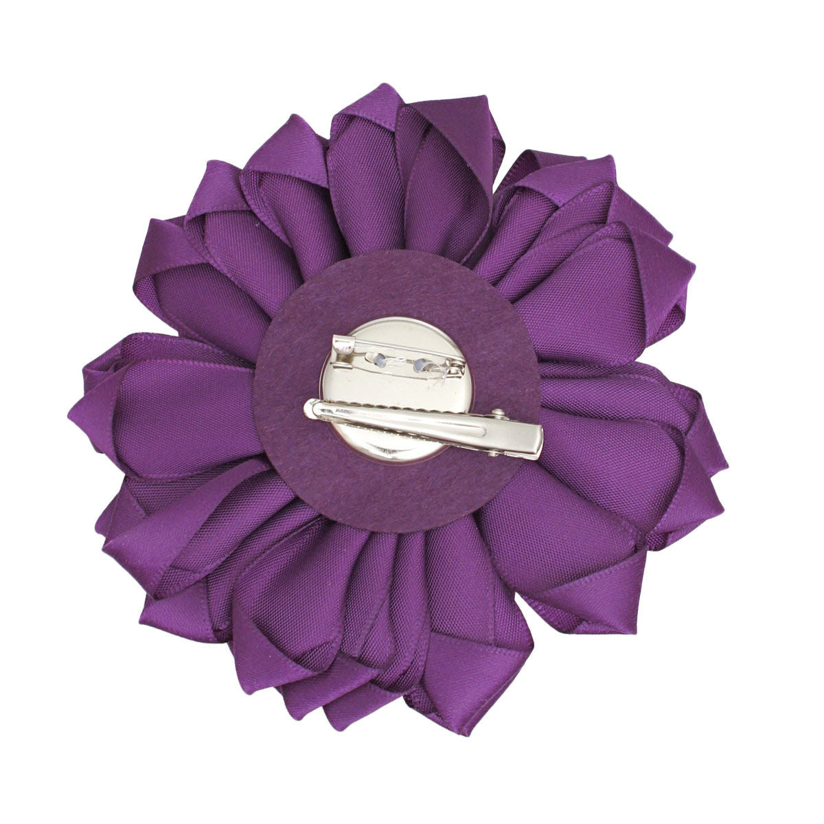 Purple Violet Flower Pearl Brooch